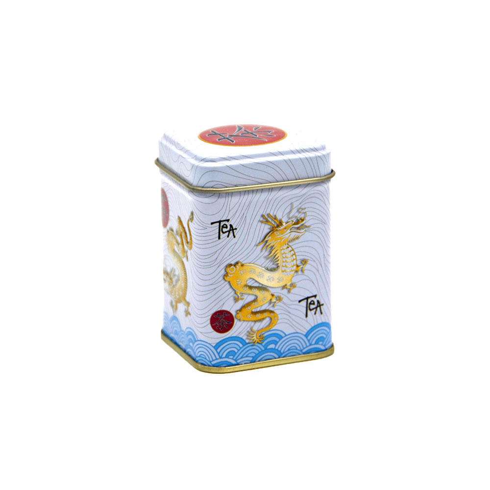 Teedose Dragon zur Aufbewahrung von losem Tee, eckig, 25 g