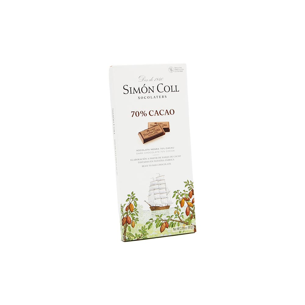 Simon Coll - dunkle Schokolade 70%, 85 g
