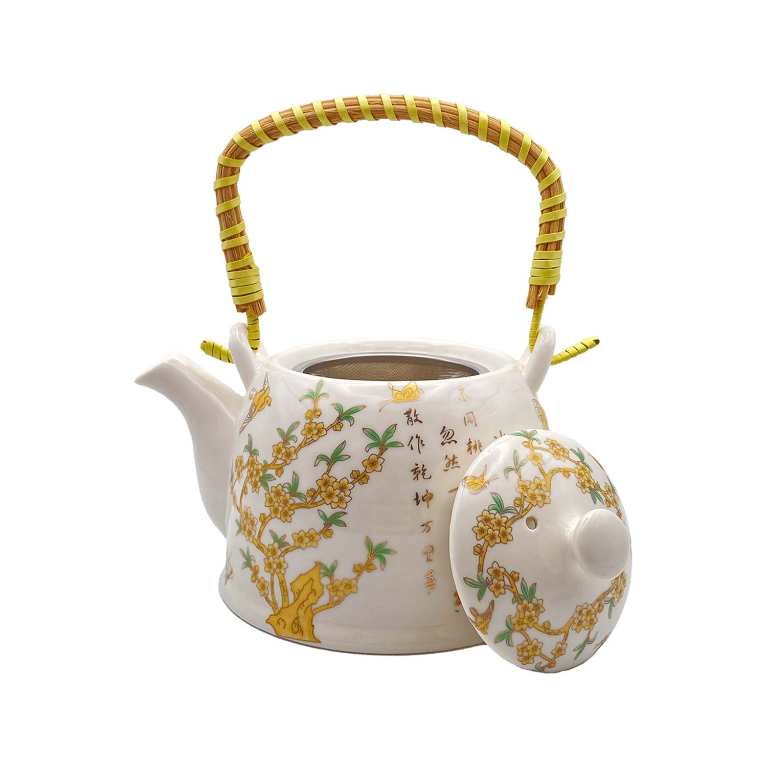 Teekanne mit Sieb "Goldene Kirschblüte", 800 ml