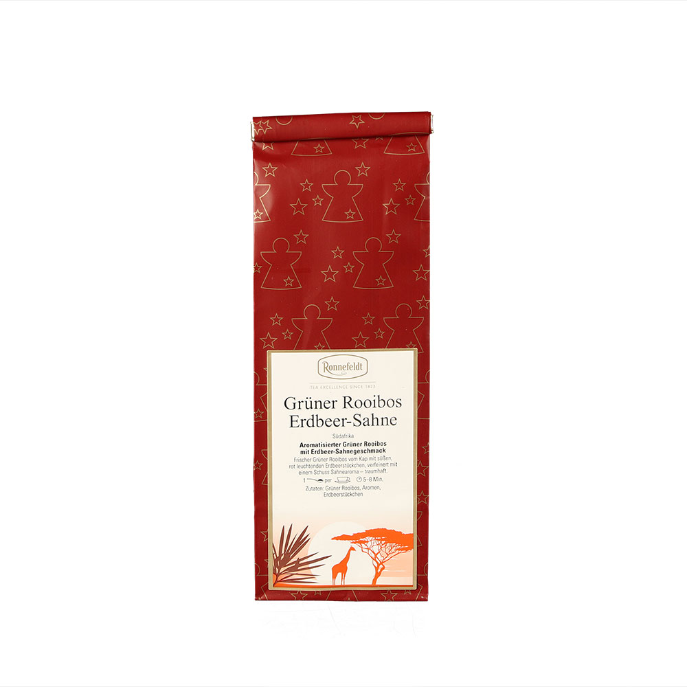 Grüner Rooibos Erdbeeren-Sahne