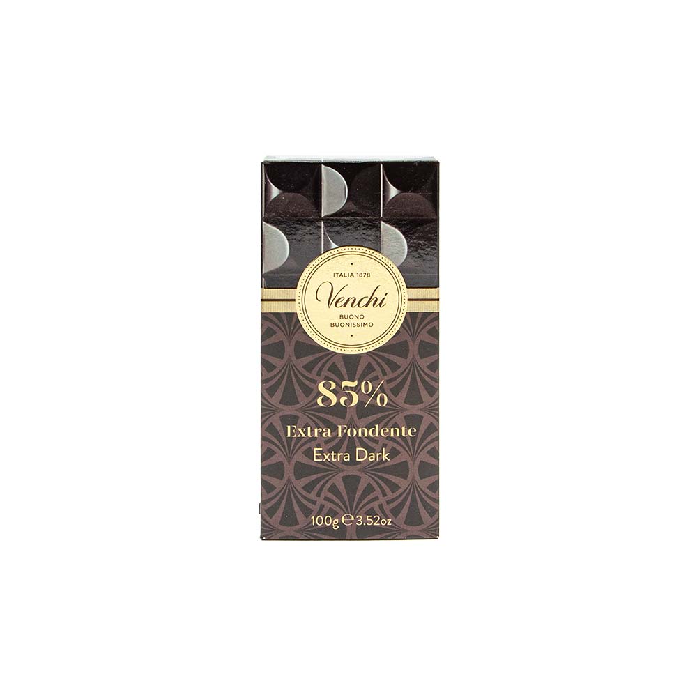 Venchi Zartbitterschokolade Extra Fondente 85%, 100 g