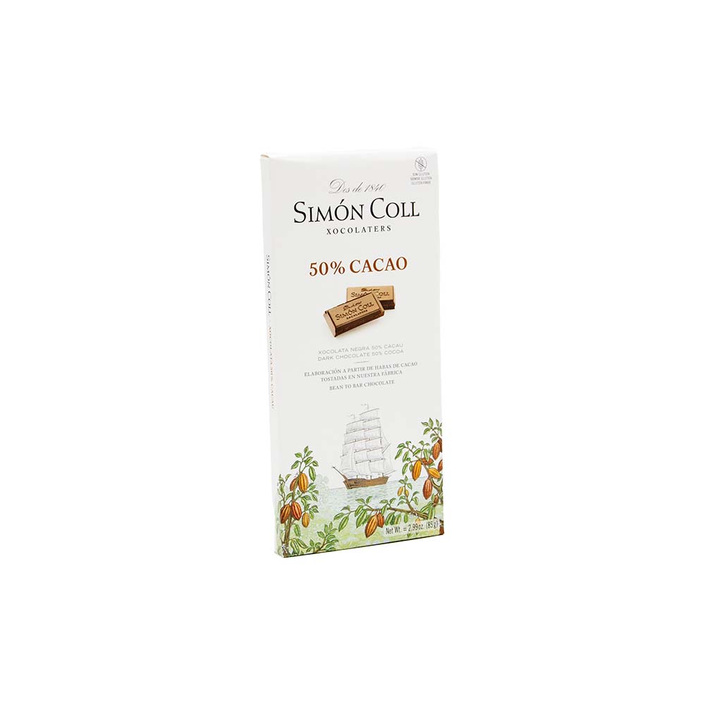 Simon Coll dunkle Schokolade 50%, 85 g