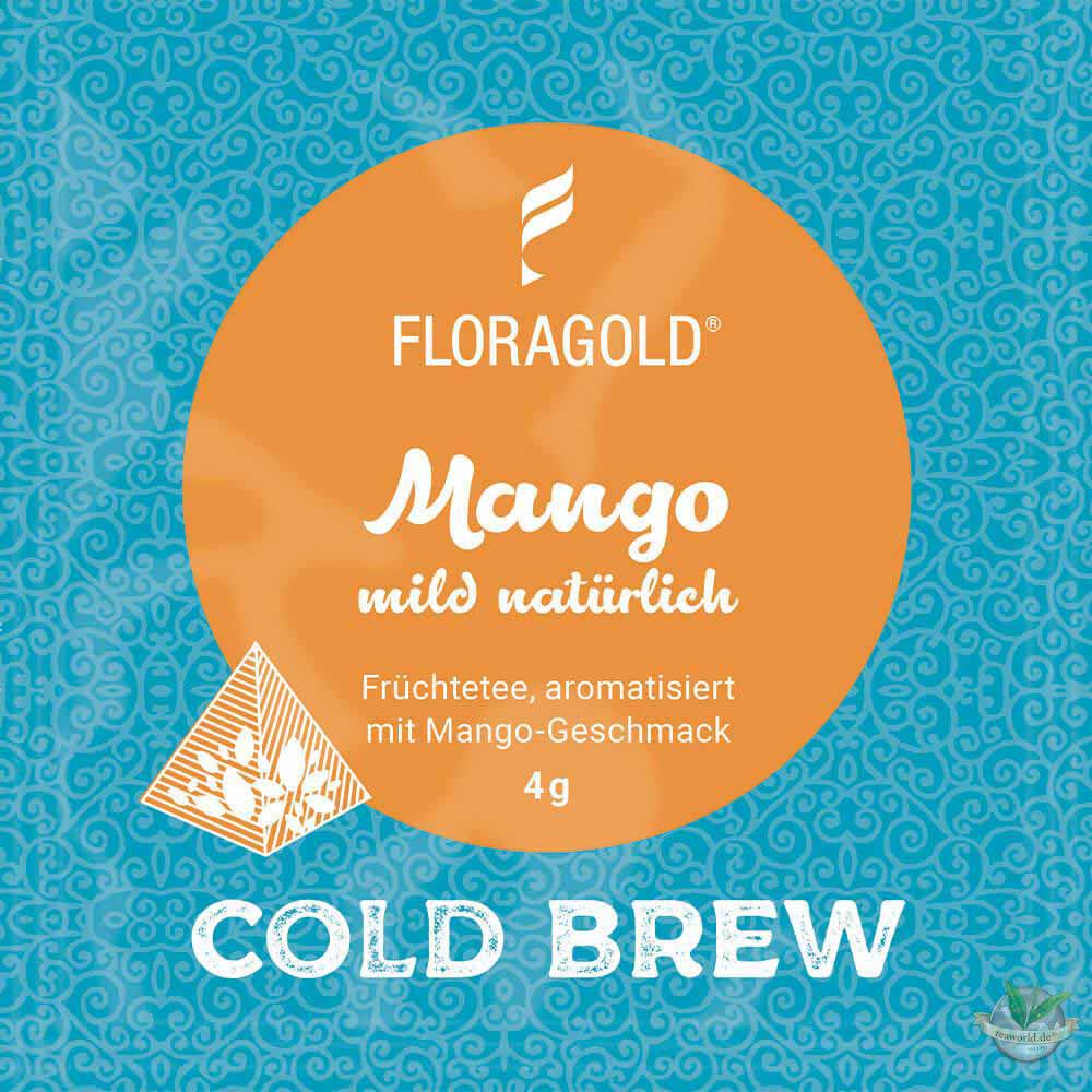 Cold Brew Mango im Pyramidenbeutel, milder, natürlich aromatisierter Früchtetee  