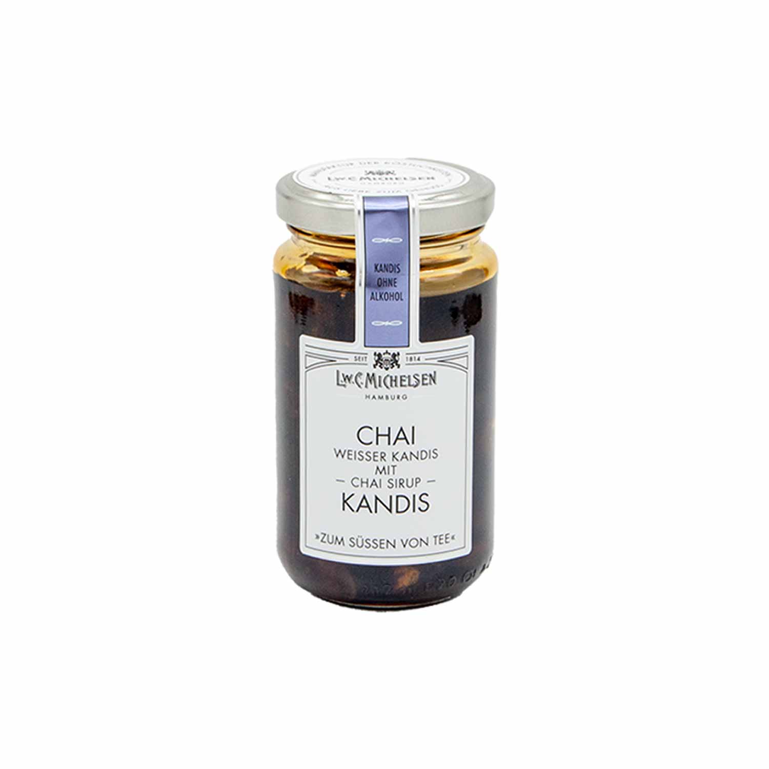 Weißer Kandis mit Chai-Sirup, 250 g