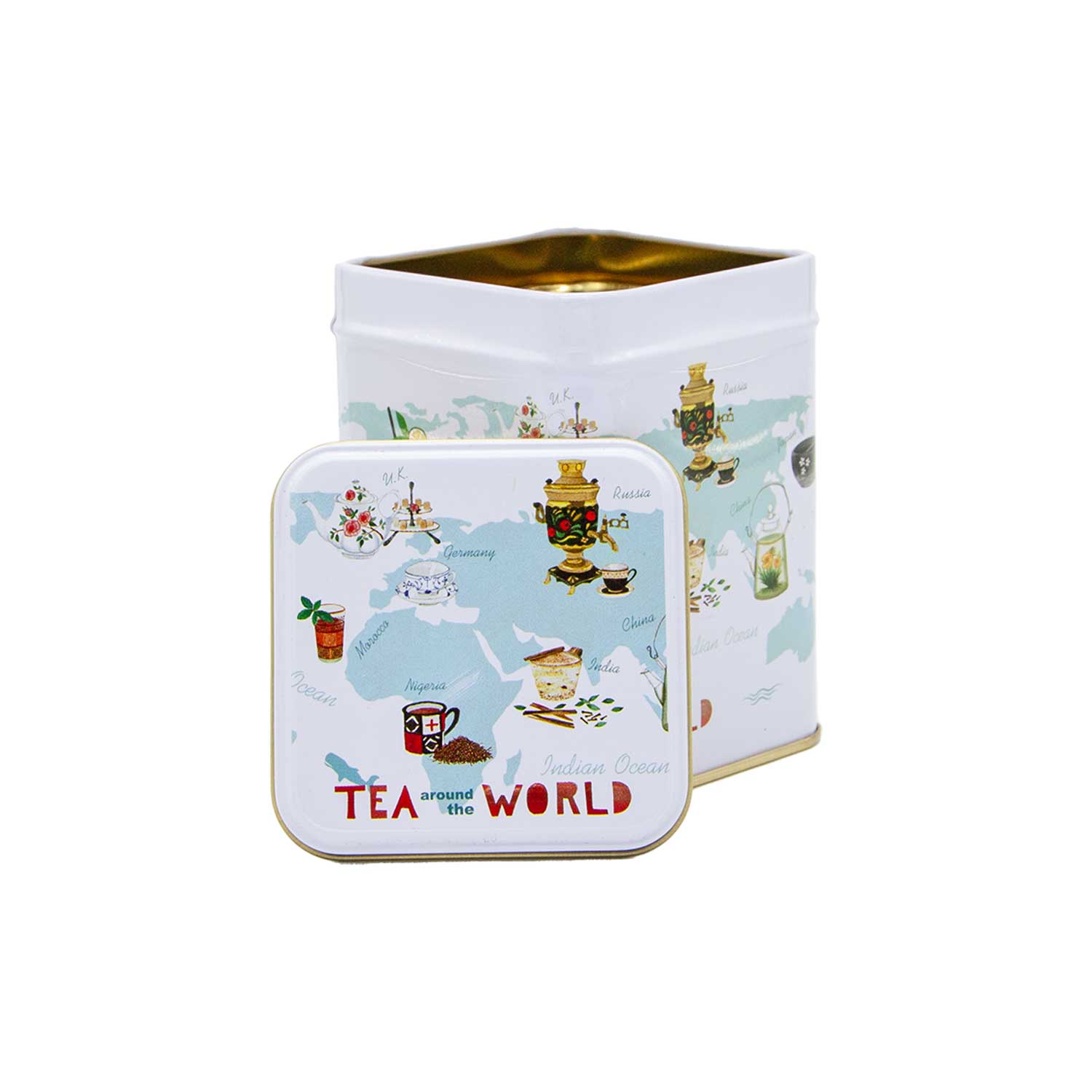Teedose „Tea around the world“ ca. 100 g
