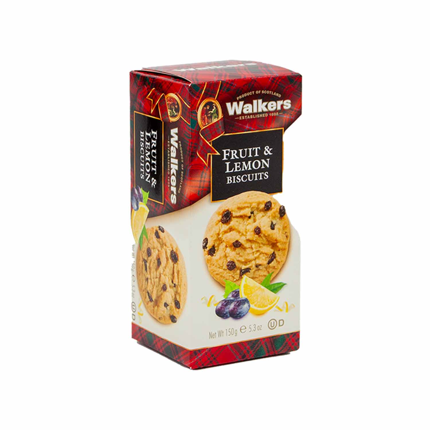 Walkers Fruit & Lemon Biscuits, 150g