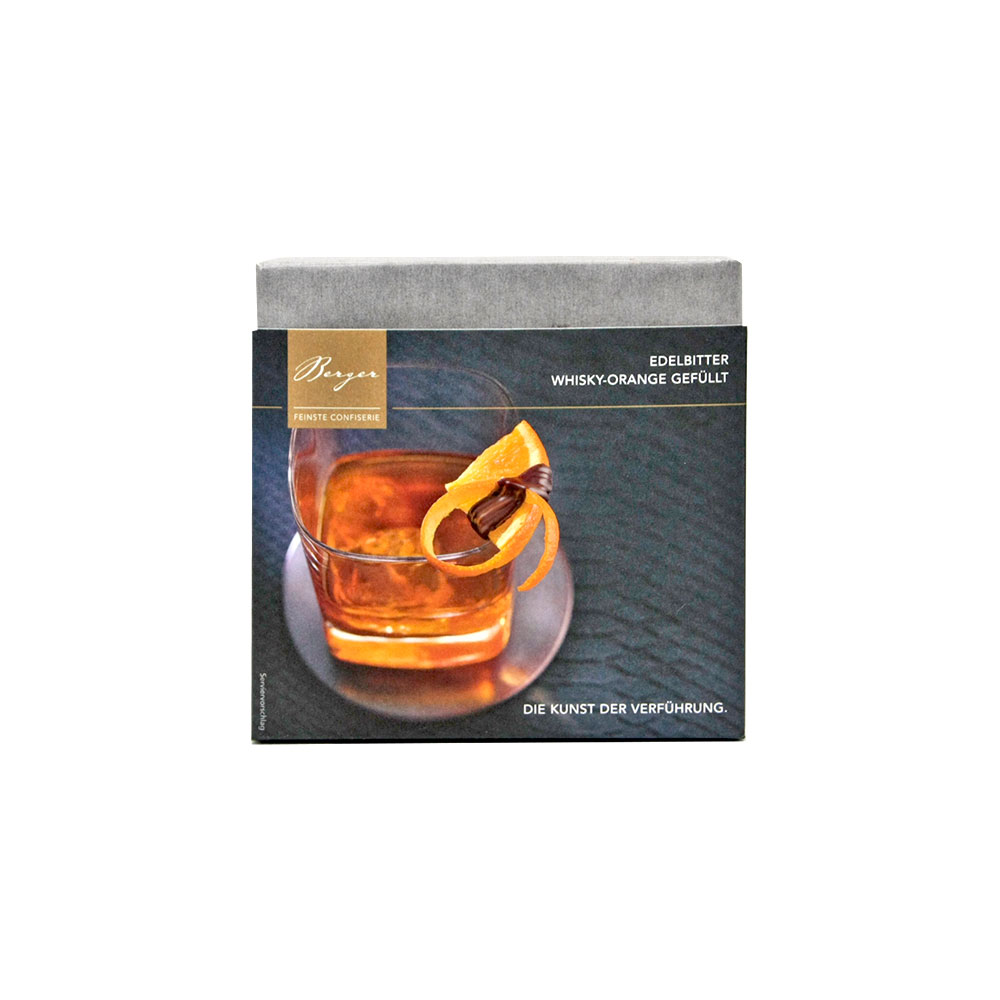 Berger | Dunkle Schokolade gefüllt mit Whisky-Orange, 100 g