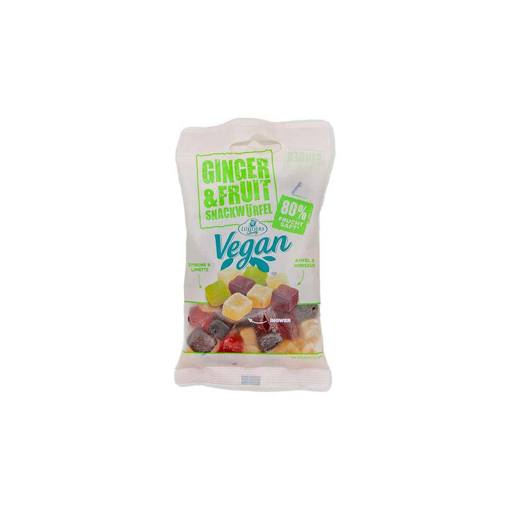 Lühders Ginger & Fruit vegan, 80g