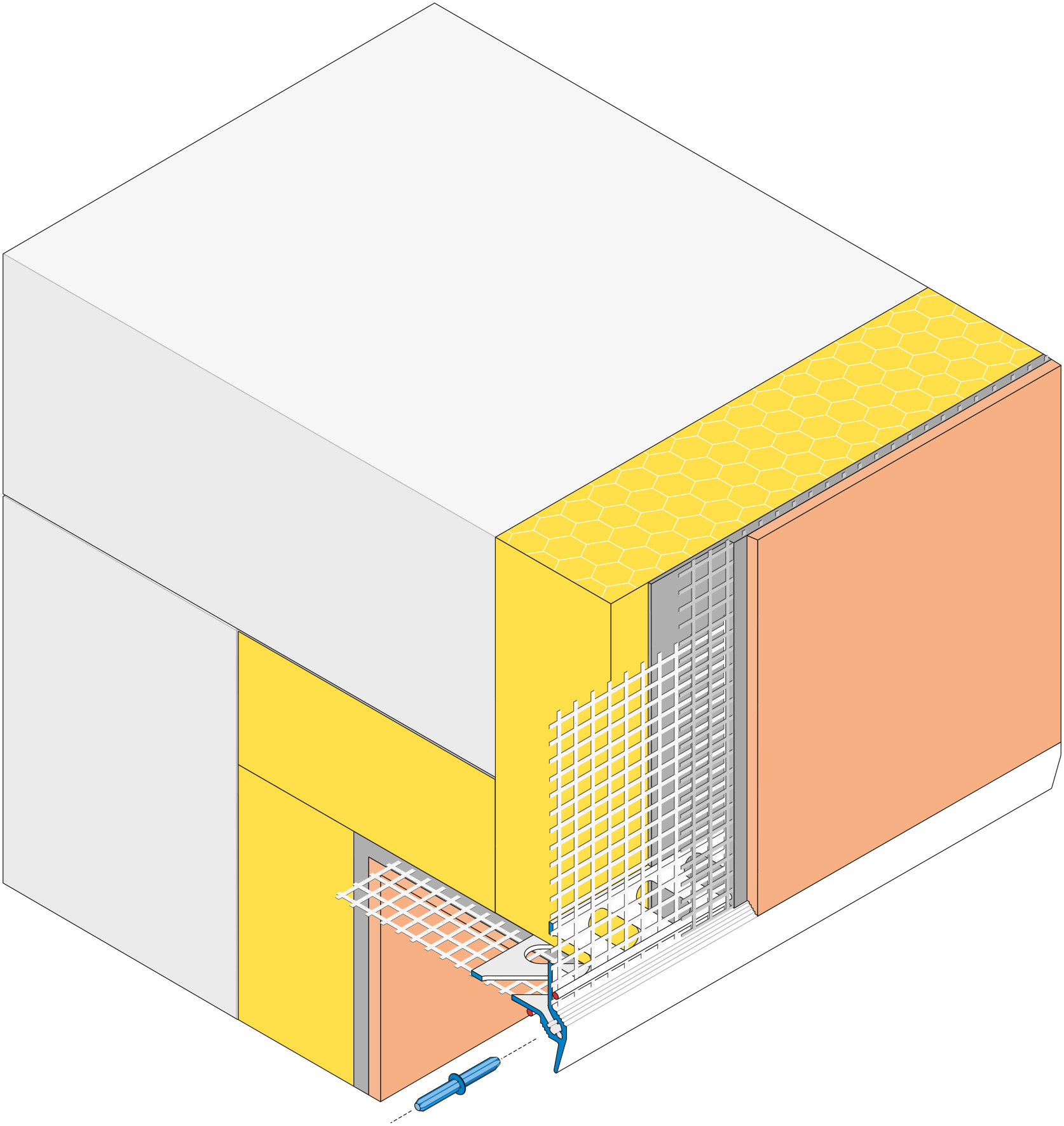 APU Abschlussprofil DROP-TEX ZERO W40