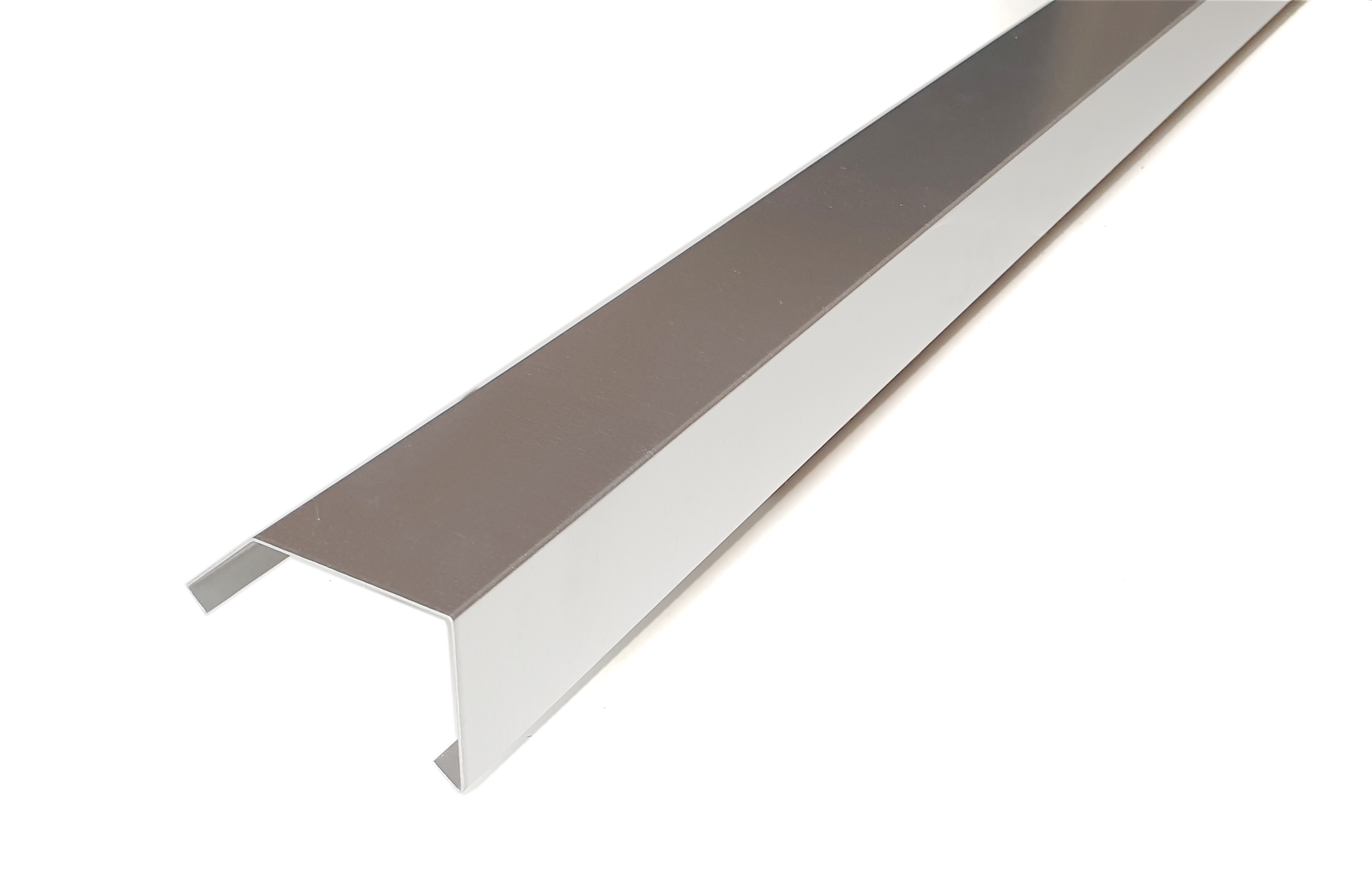 Grundprofil 195 cm für Dachrandprofil Klick Aluminium blank