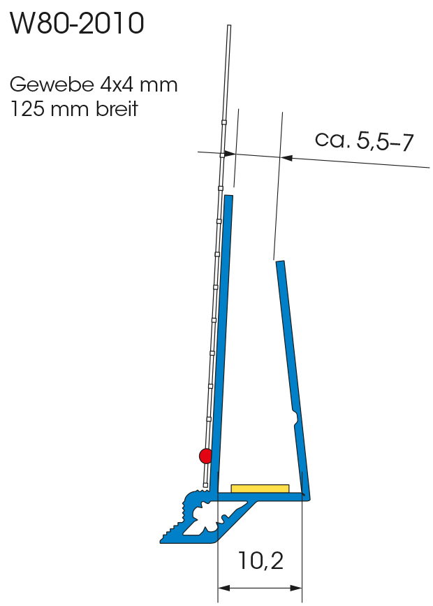 APU 10 mm Aufsteckprofil für Putzträgerplatten W80