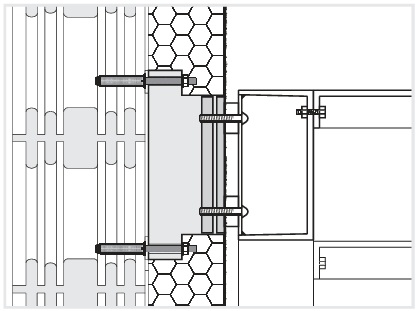 Illustration der Befestigung von Treppen mit der Schwerlastkonsole SLK-ALU-TQ und SLK-ALU-TR