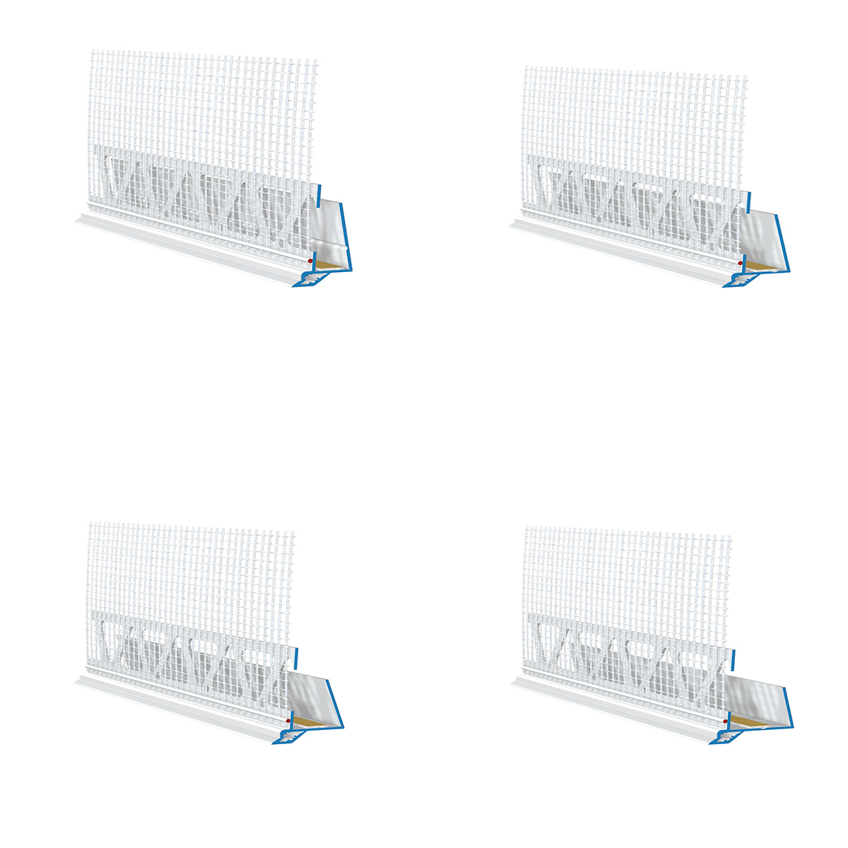 APU 10 mm Aufsteckprofil für Putzträgerplatten W80