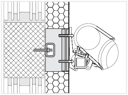 Illustration der Befestigung von Markisen mit der Schwerlastkonsole SLK-ALU-TTQ und SLK-ALU-TTR