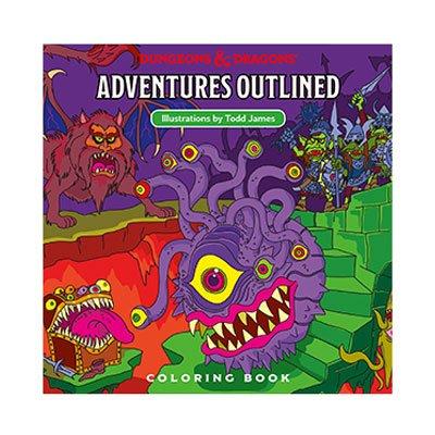 D&D Adventure Outlined Coloring book