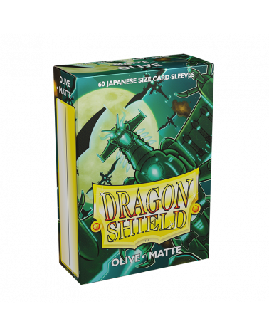 Dragon Shield Small Sleeves - Japanese Matte Olive (60 Sleeves)