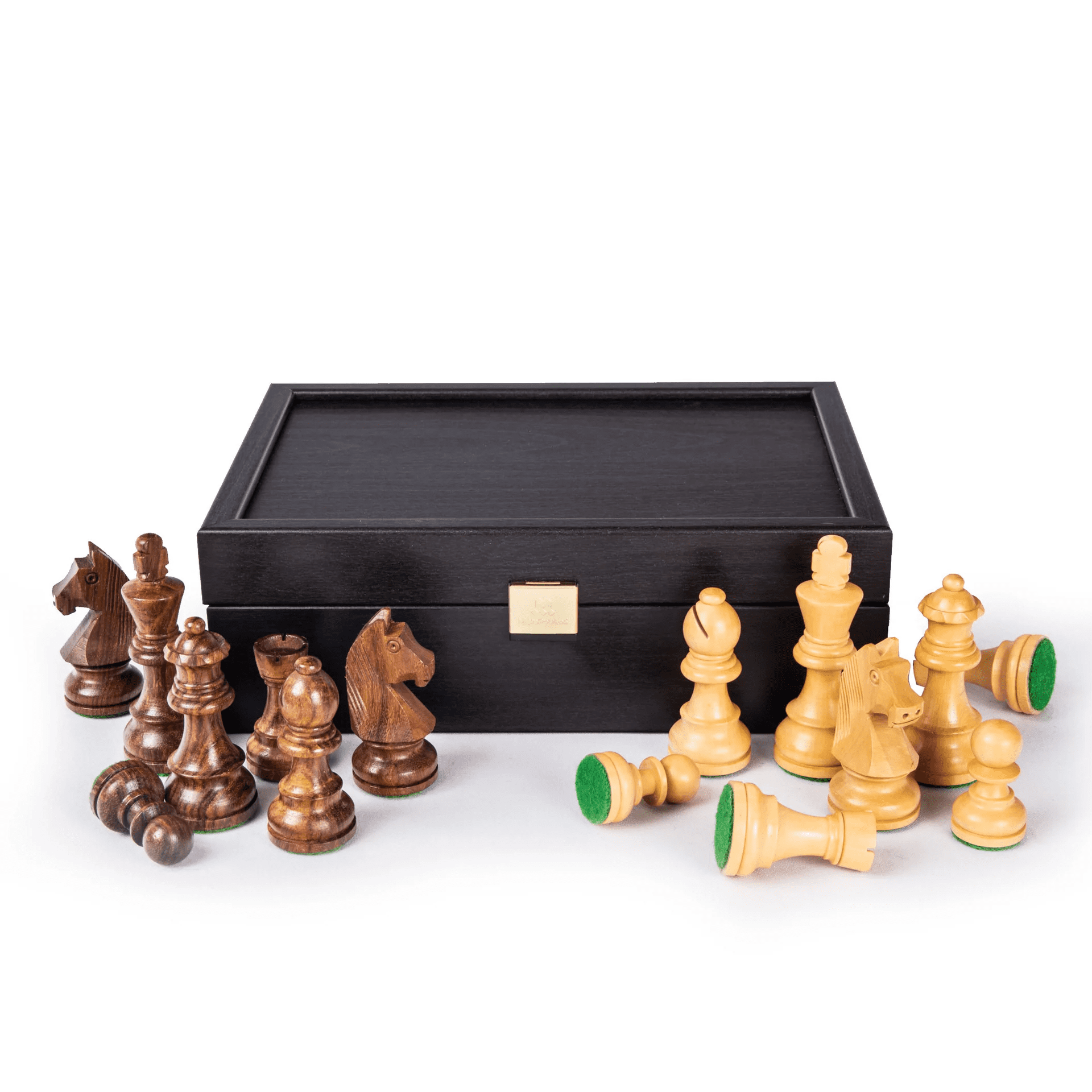 Staunton houten schaakstukken - Koningshoogte 6.5cm