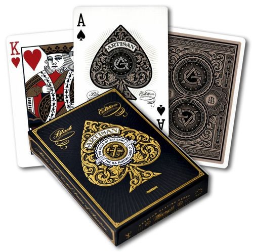 Pokerkaarten Bicycle Artisan Black Premium