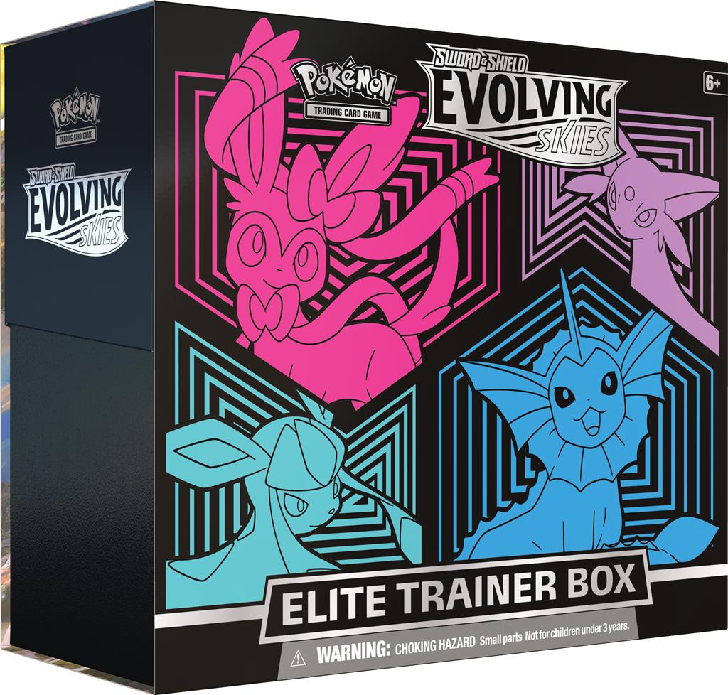 Pokemon: Evolving Skies - Elite Trainer Box - Sylveon, Vaporeon, Glaceon, Espeon