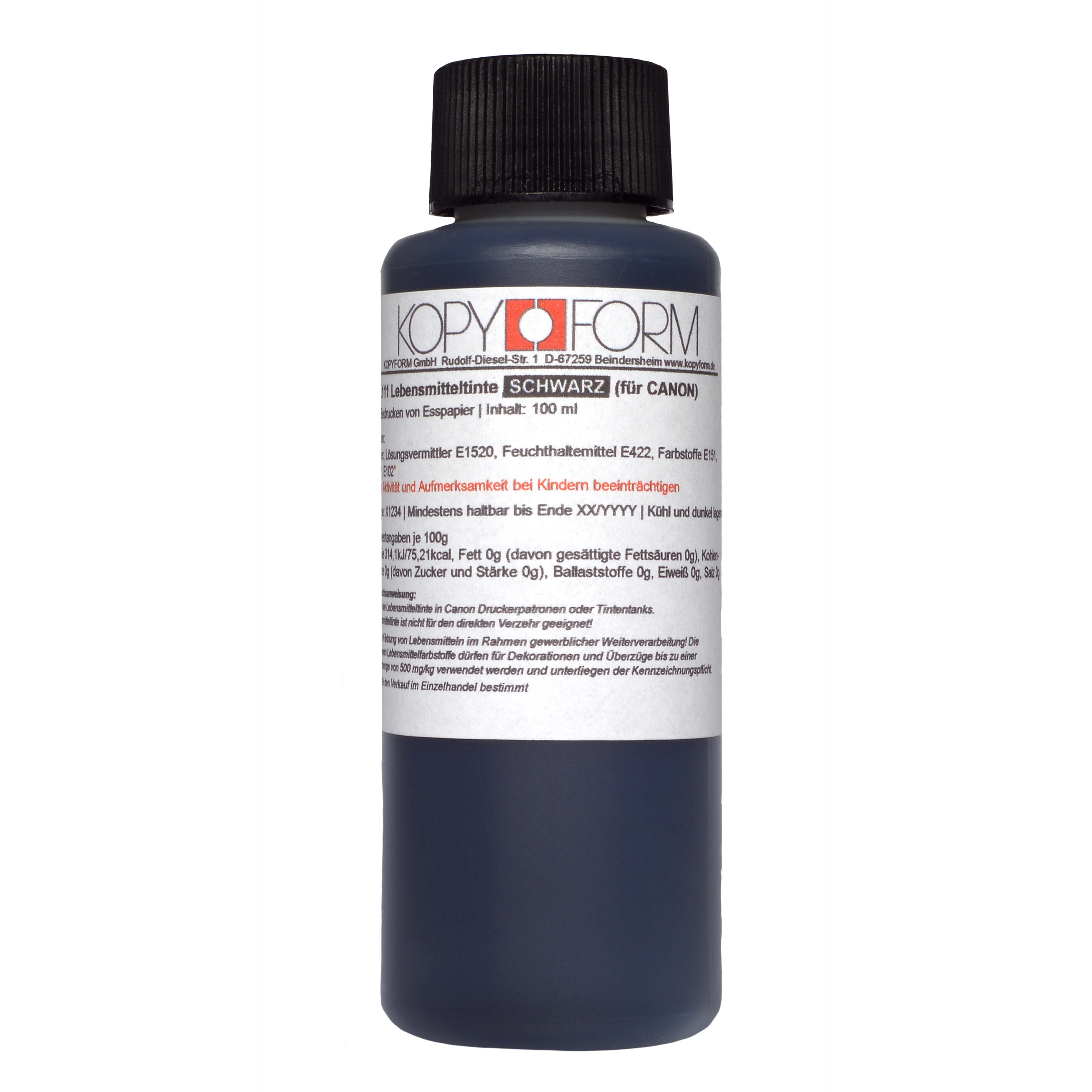 Edible Ink in Bottles for Canon Printers