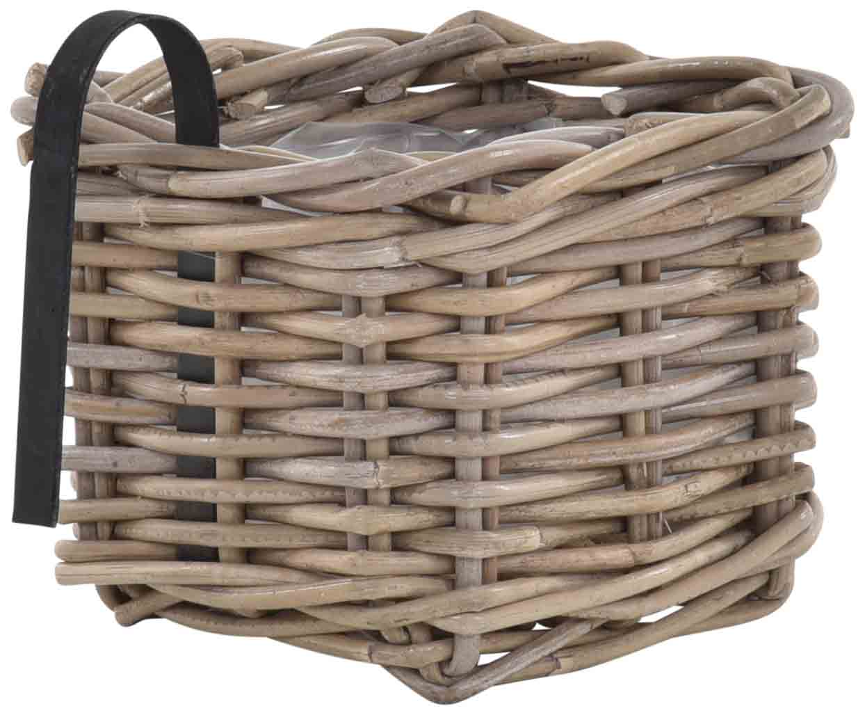 Blumenkasten - Balkonkasten zum Aufhängen aus Rattan / 2er Set