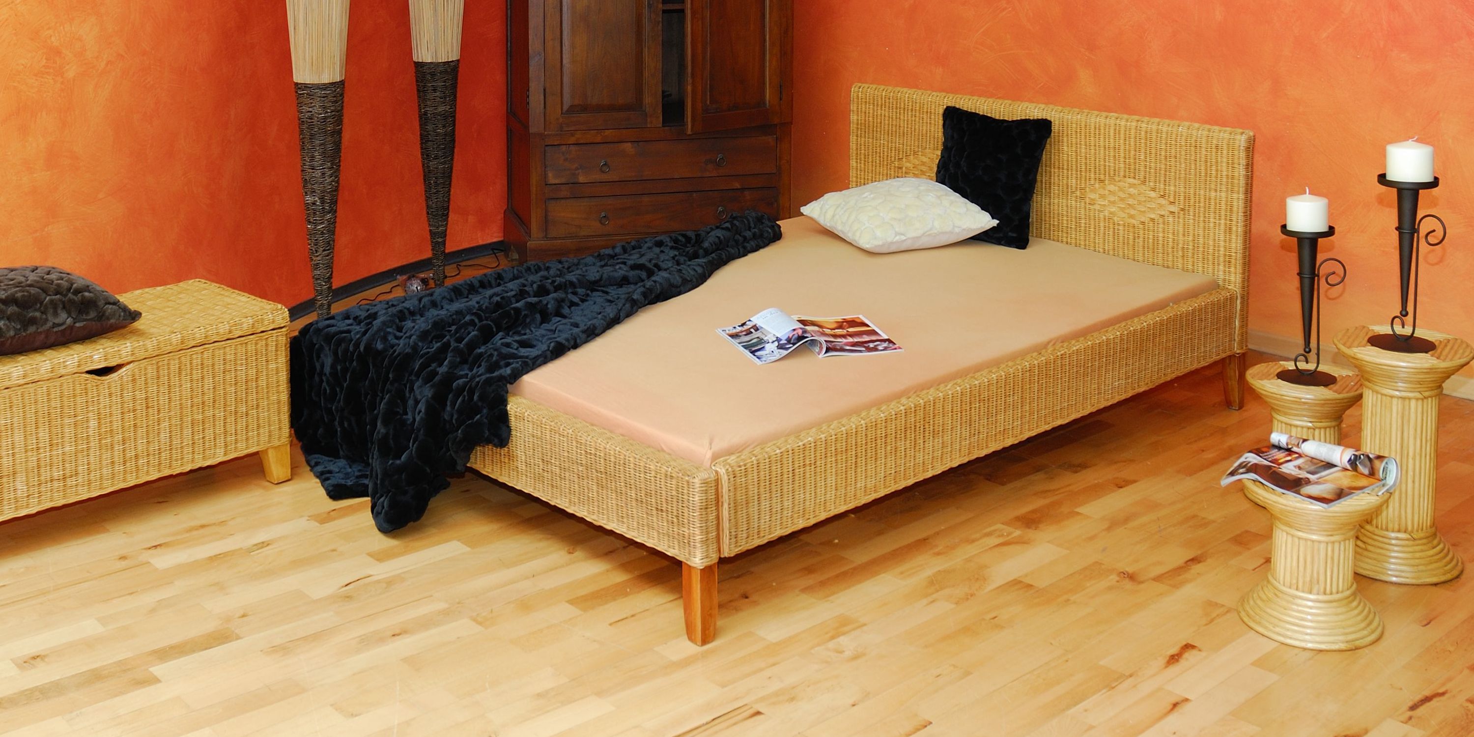 Stilvoll Schlafen: Schlafzimmermöbel aus Rattan für jeden Wohnstil