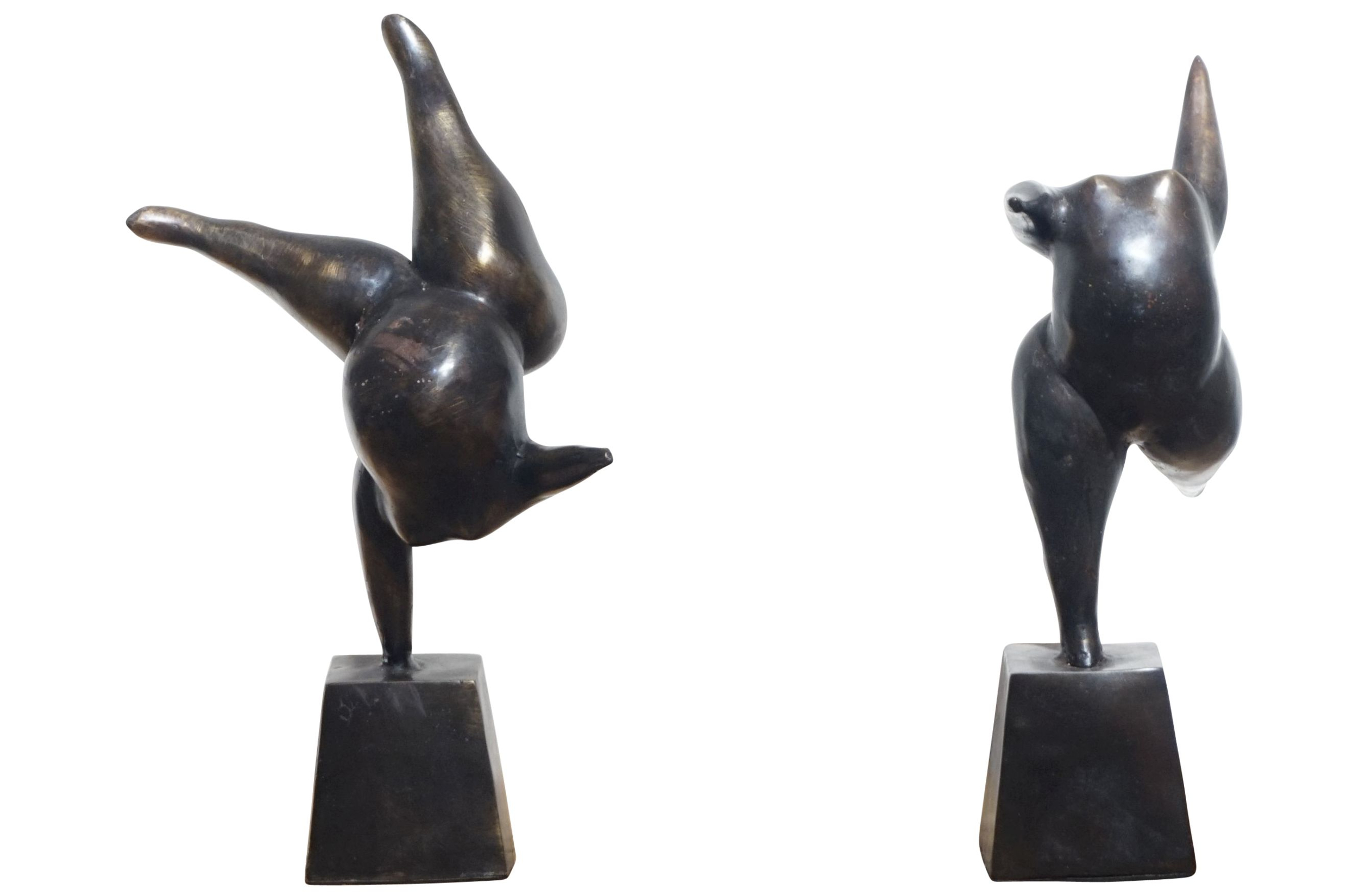 Tänzerinnen Ballerinas Rubensfigur aus Bronze