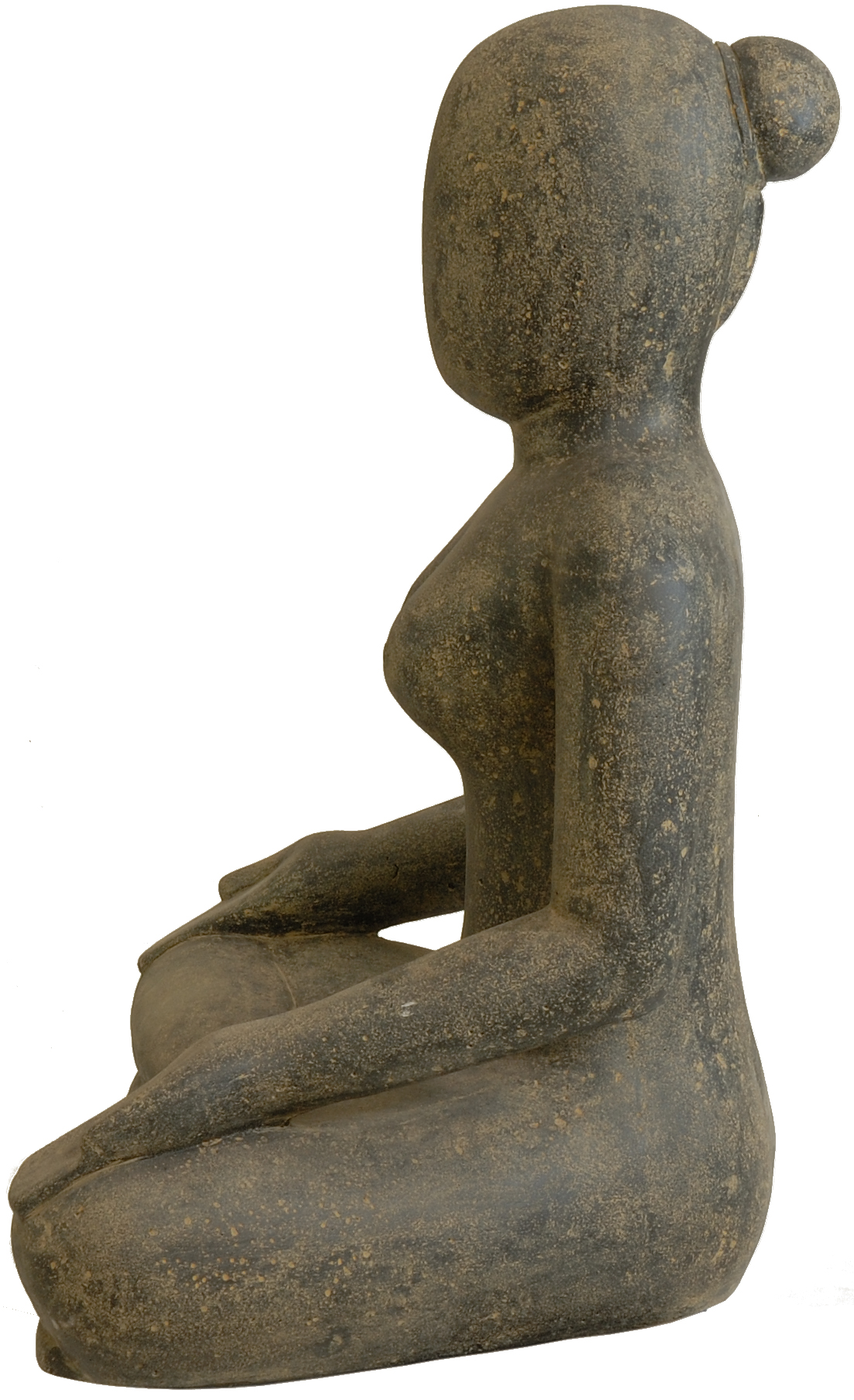 Yoga Meditierende Frau Steinfigur 125cm