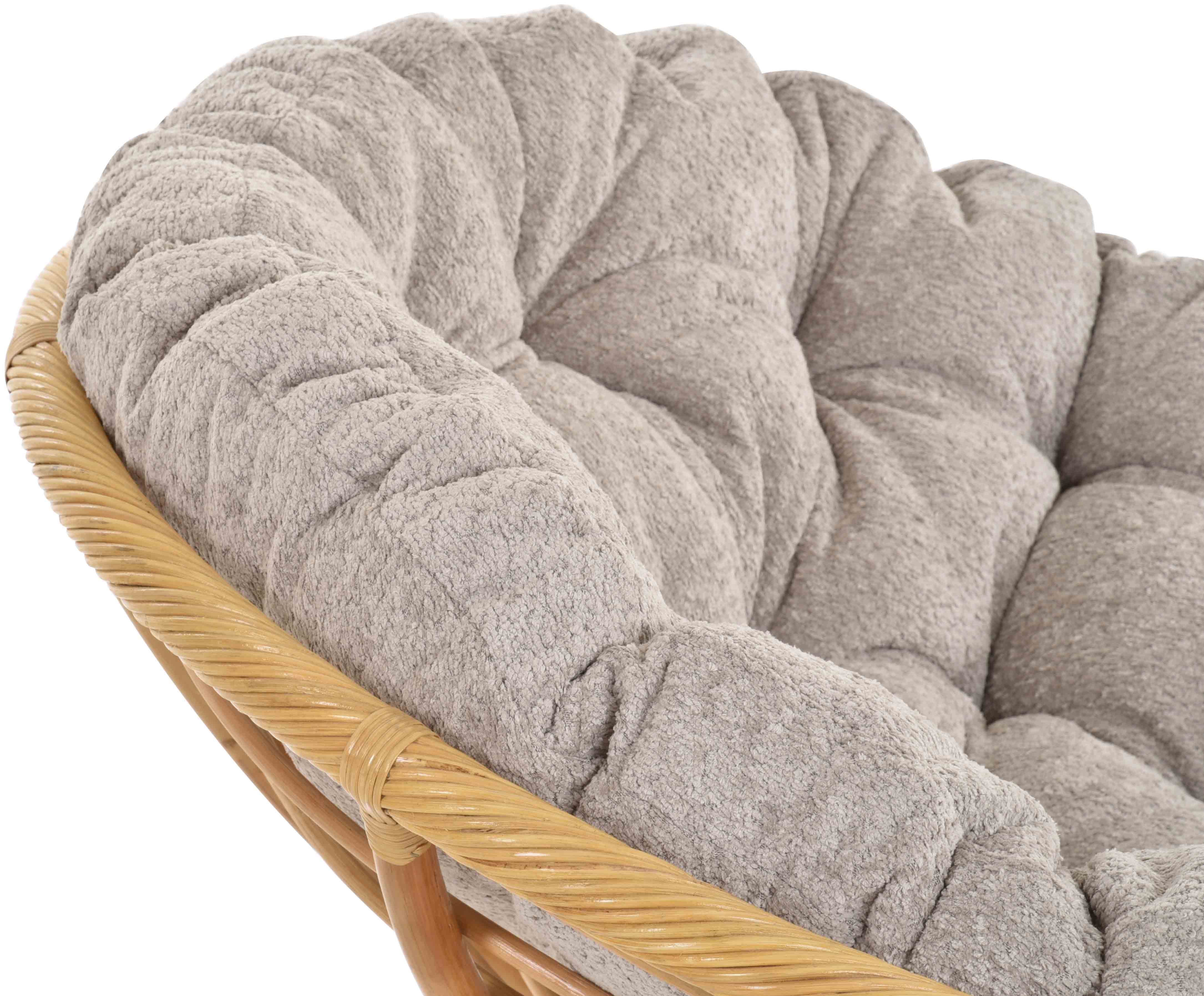 Papasan-Sessel aus Rattan Ø120cm