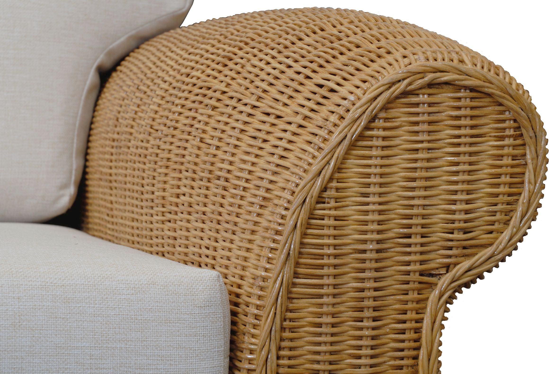 Sofa Chester Zweisitzer aus Rattan