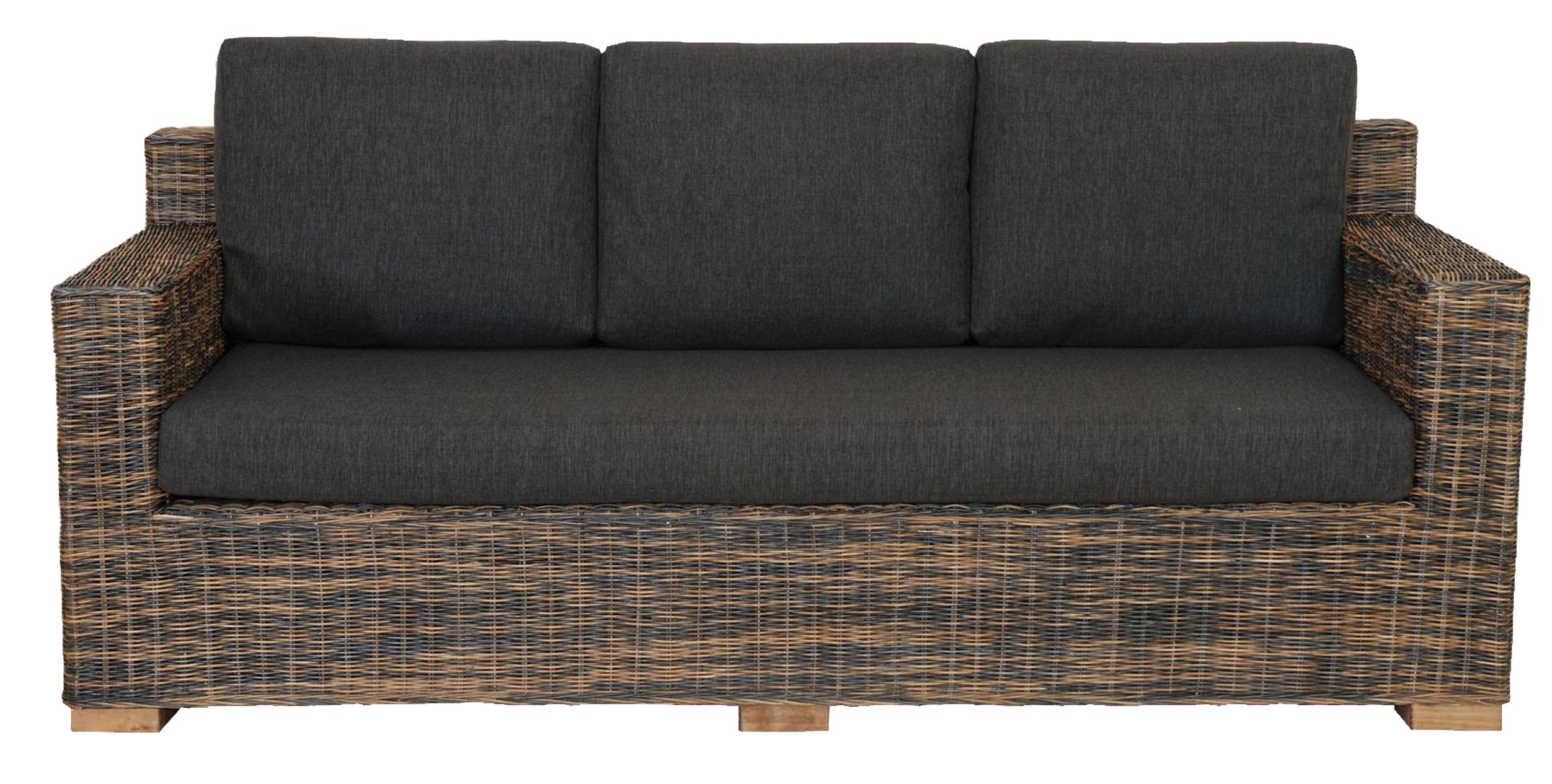 Rattansofa Vermont Dreisitzer