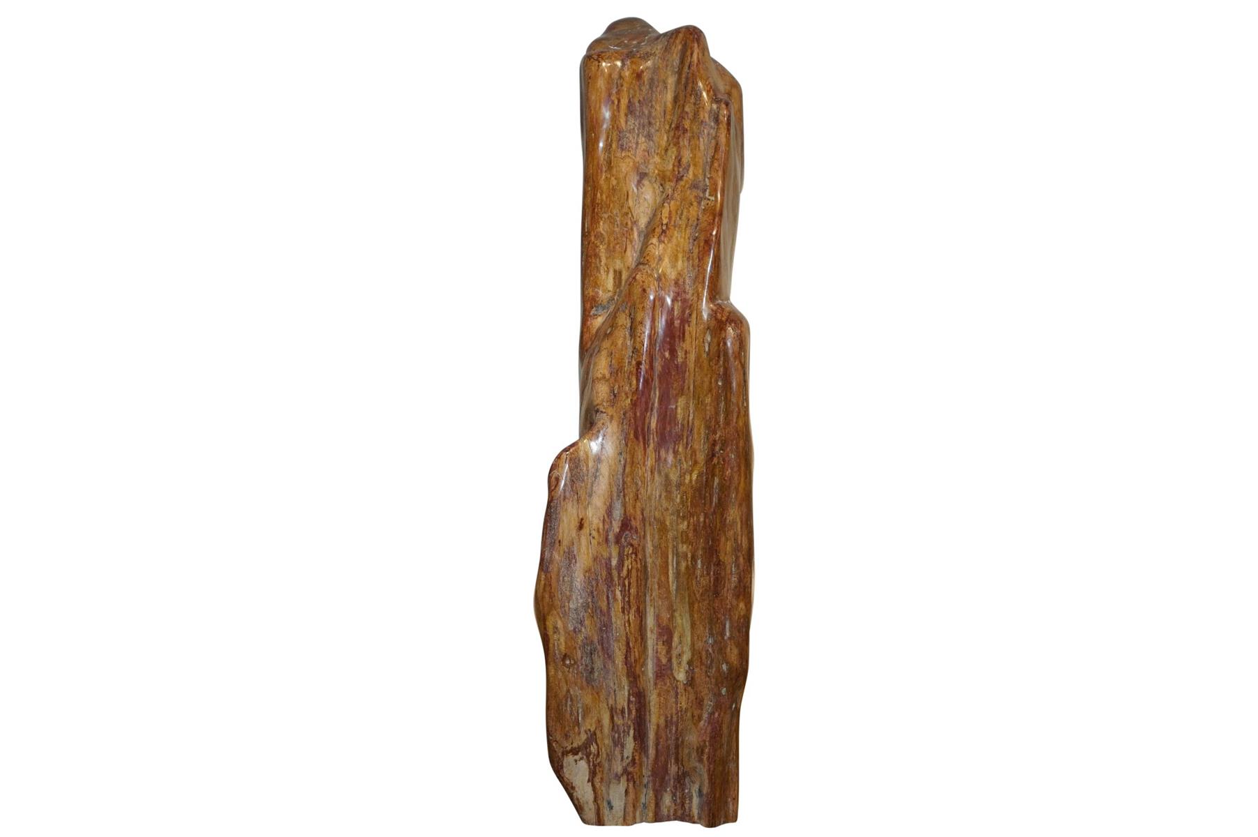 Steinskulptur Versteinertes Holz 54cm