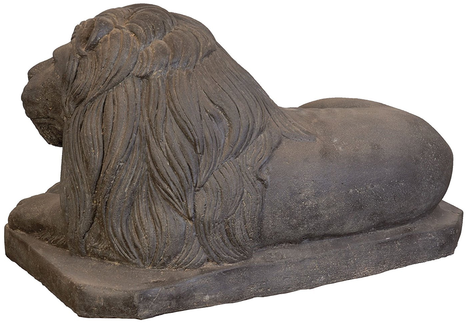 Löwenfigur Steinguss 80cm Rechts