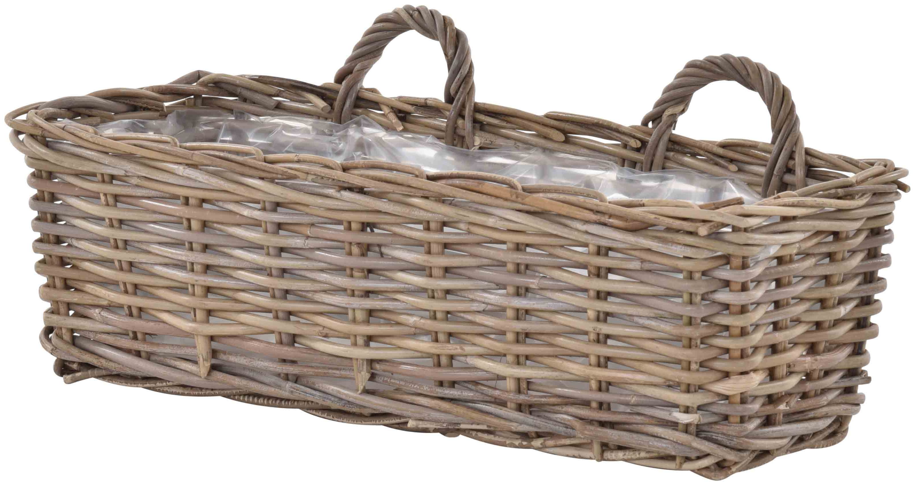 Balkonkorb 60cm Aus Rattan Krines Home