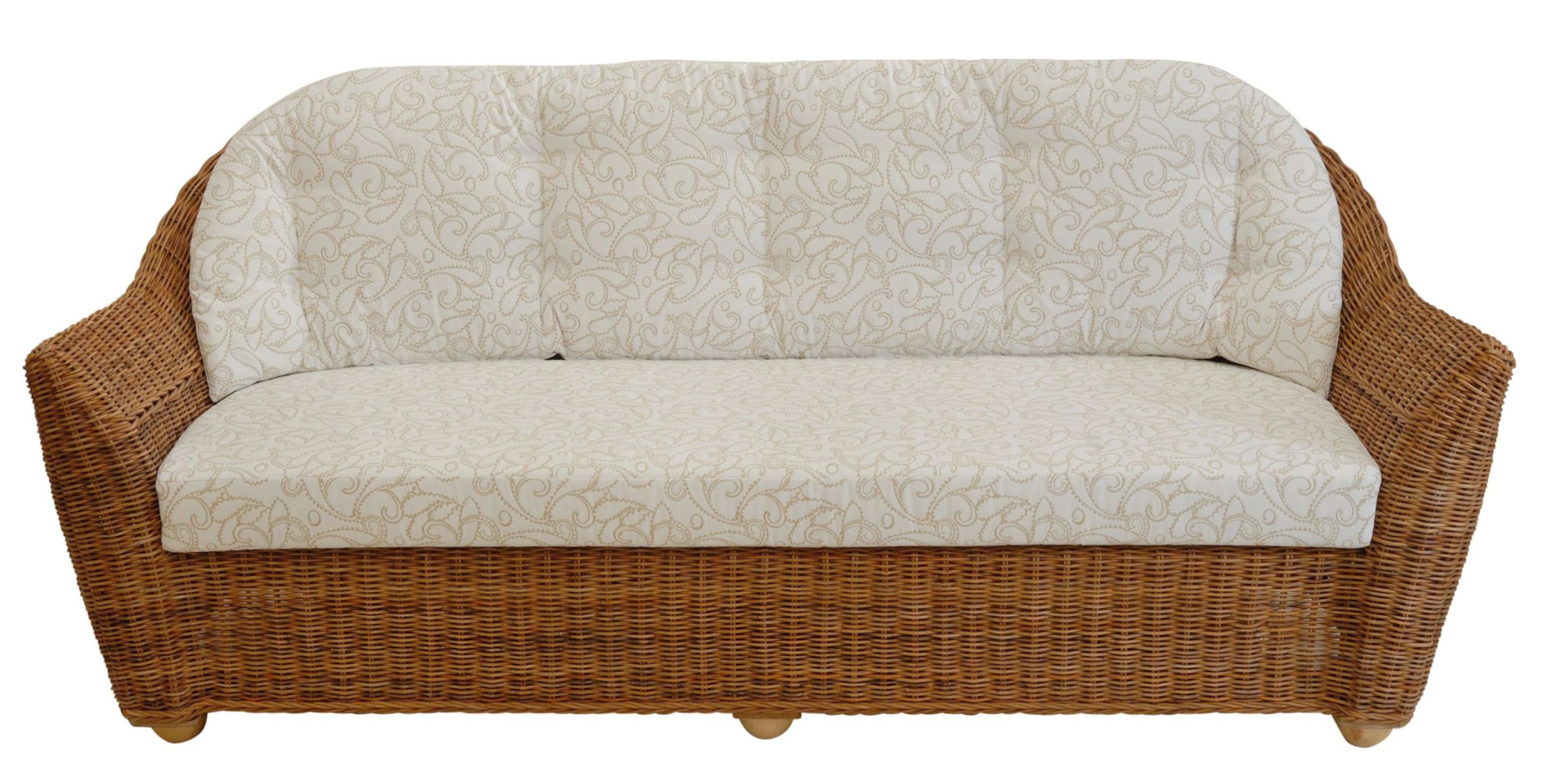 Rattansofa Dreisitzer Nassau