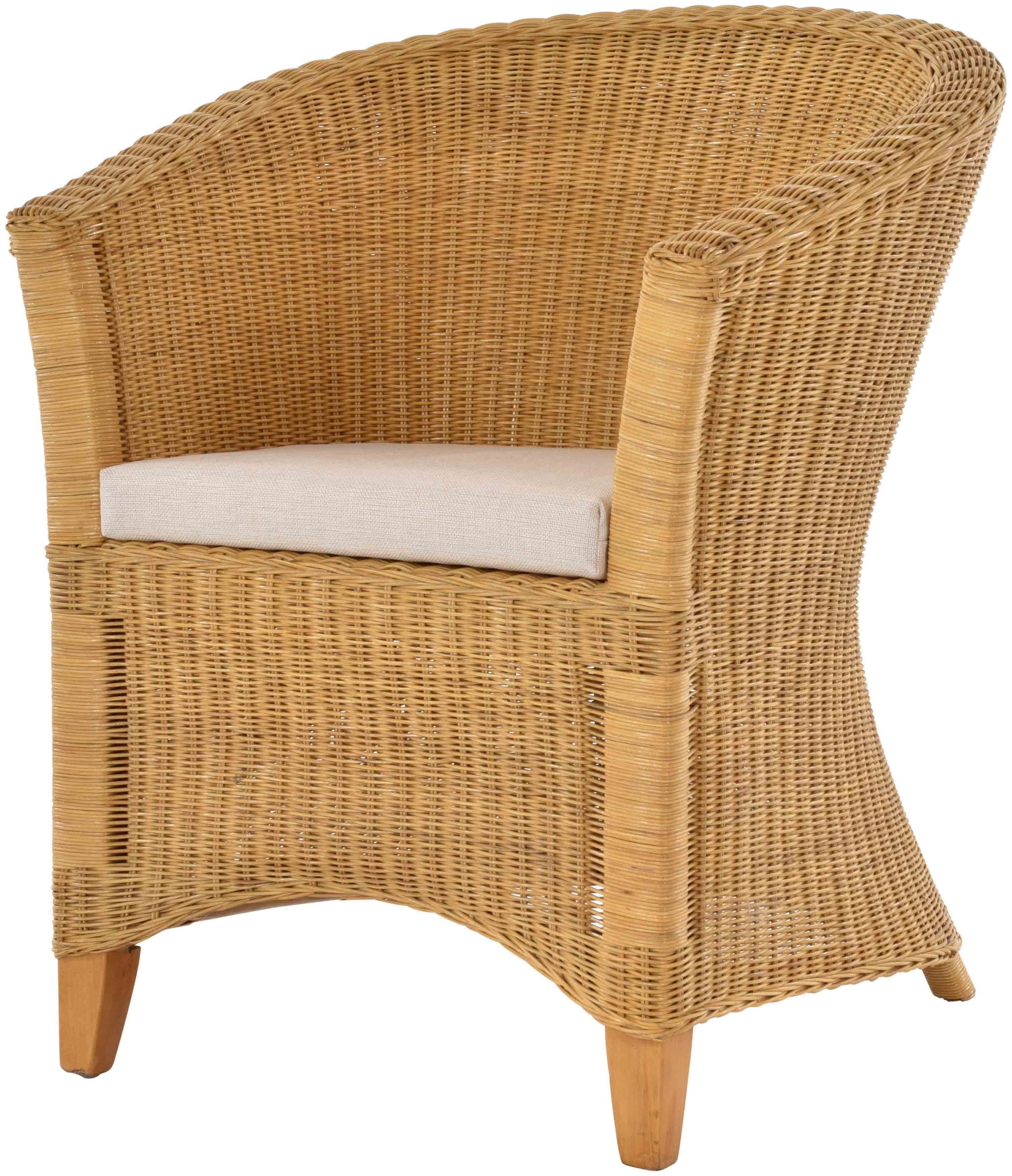 Esszimmer Sessel Ken aus Rattan 2er Set