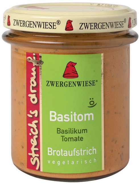 Streich´s drauf - Basitom (Basilikum-Tomate) bio Zwergenwiese 6x160g