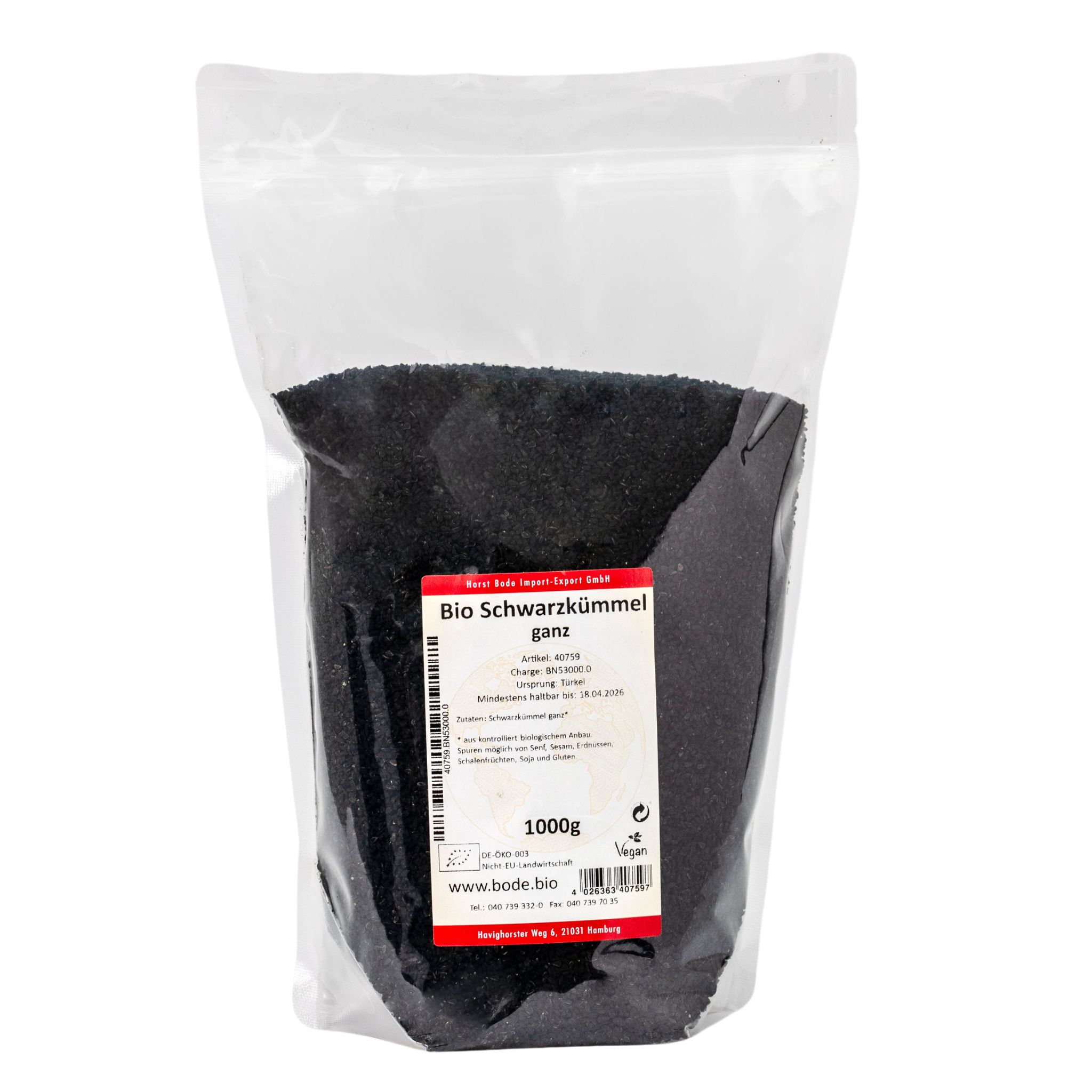 Schwarzkümmel ganz bio 1kg
