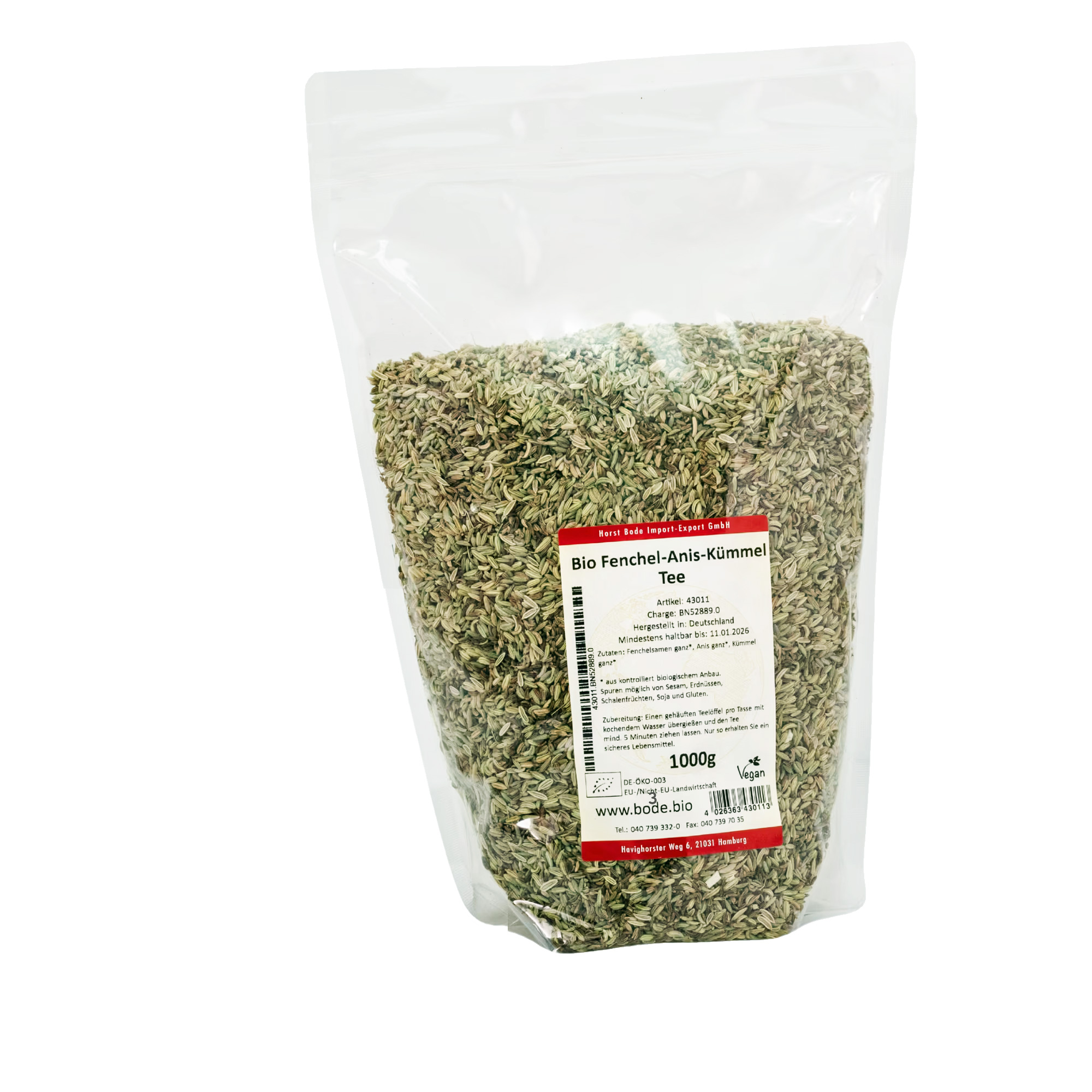 Fenchel-Anis-Kümmel-Tee bio 1kg