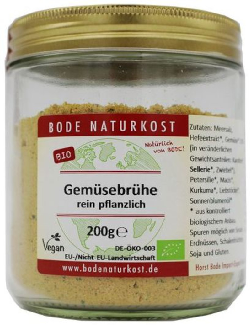 Gemüsebrühe rein pflanzlich mit Bio-Hefeextrakt bio