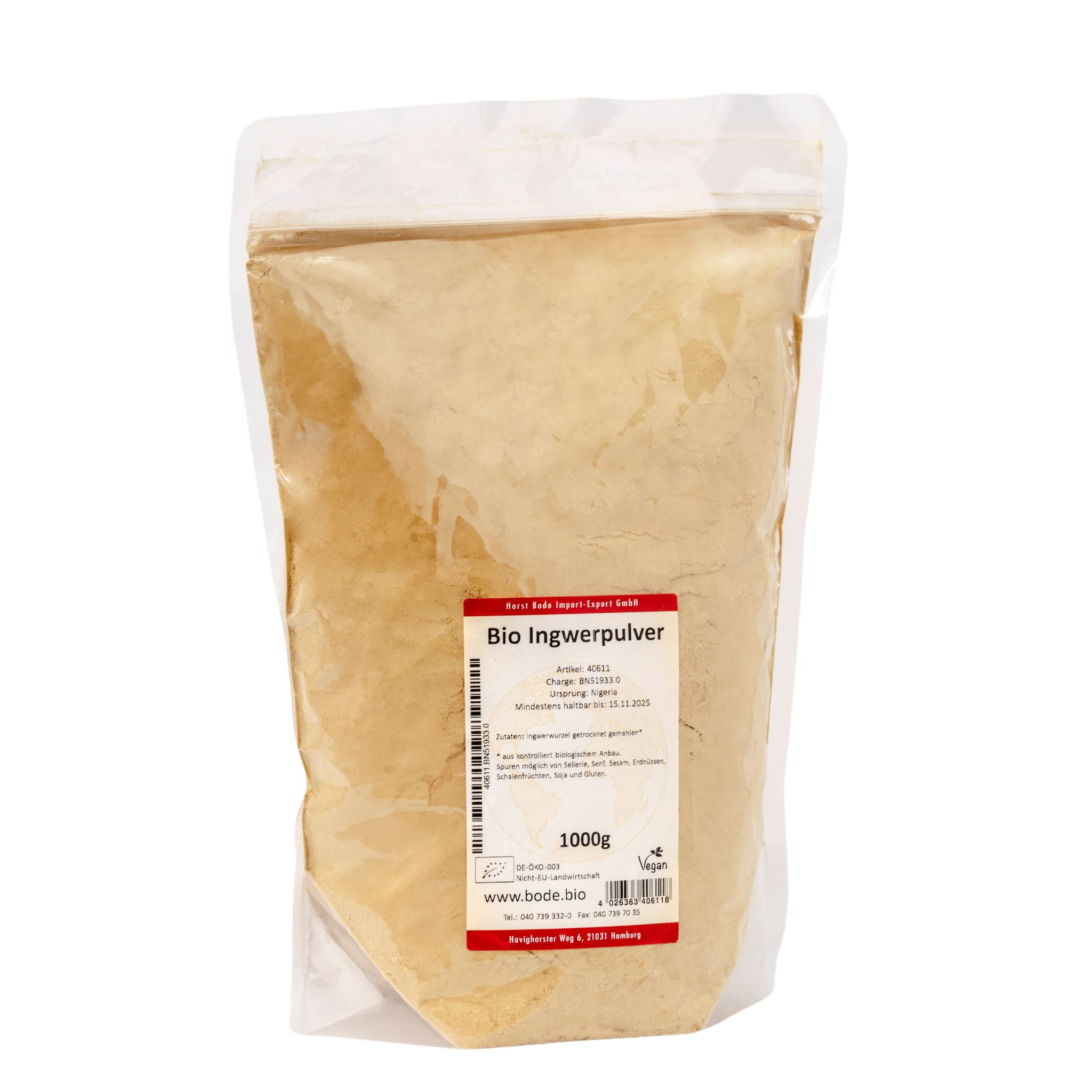 Ingwerpulver bio 1kg