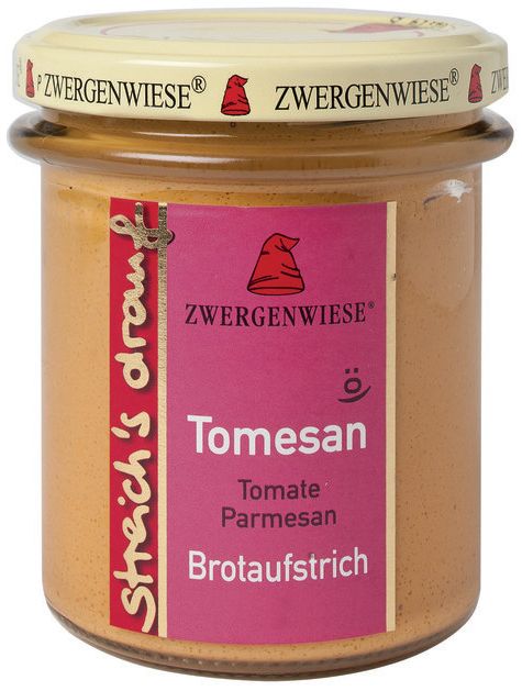 Streich´s drauf - Tomesan (Tomate-Parmesan) bio Zwergenwiese 6x160g