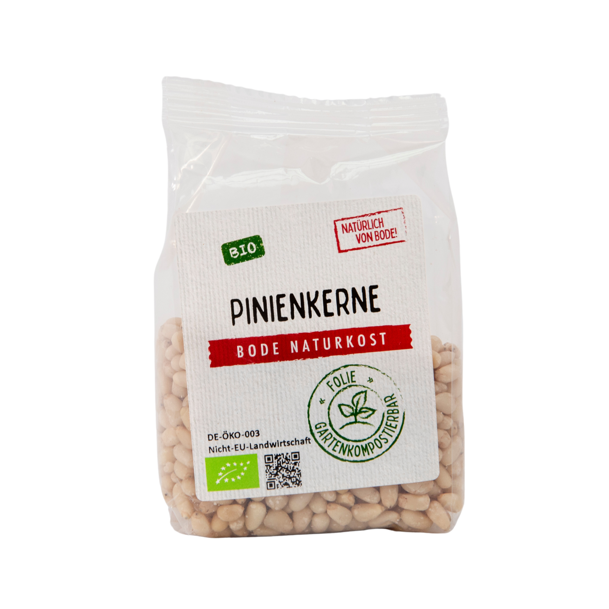 Pinienkerne bio, gartenkompostierbarer Beutel 6x100g