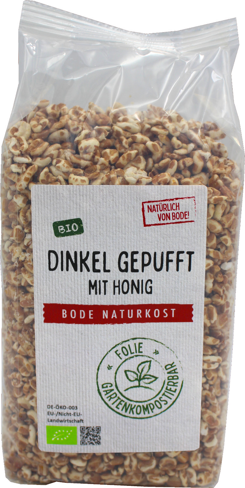 Dinkel gepufft mit Honig bio