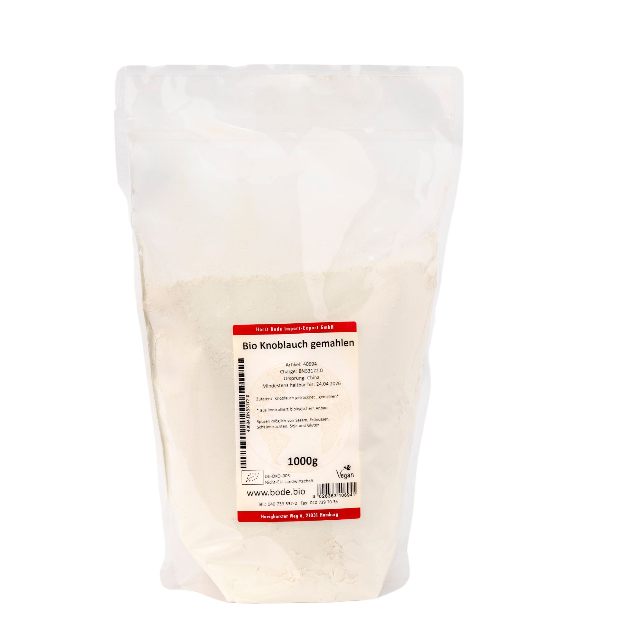 Knoblauch gemahlen bio 1kg