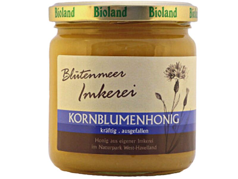 Creamy Organic Cornflower Honey Bioland Germany Blütenmeer Imkerei 500g