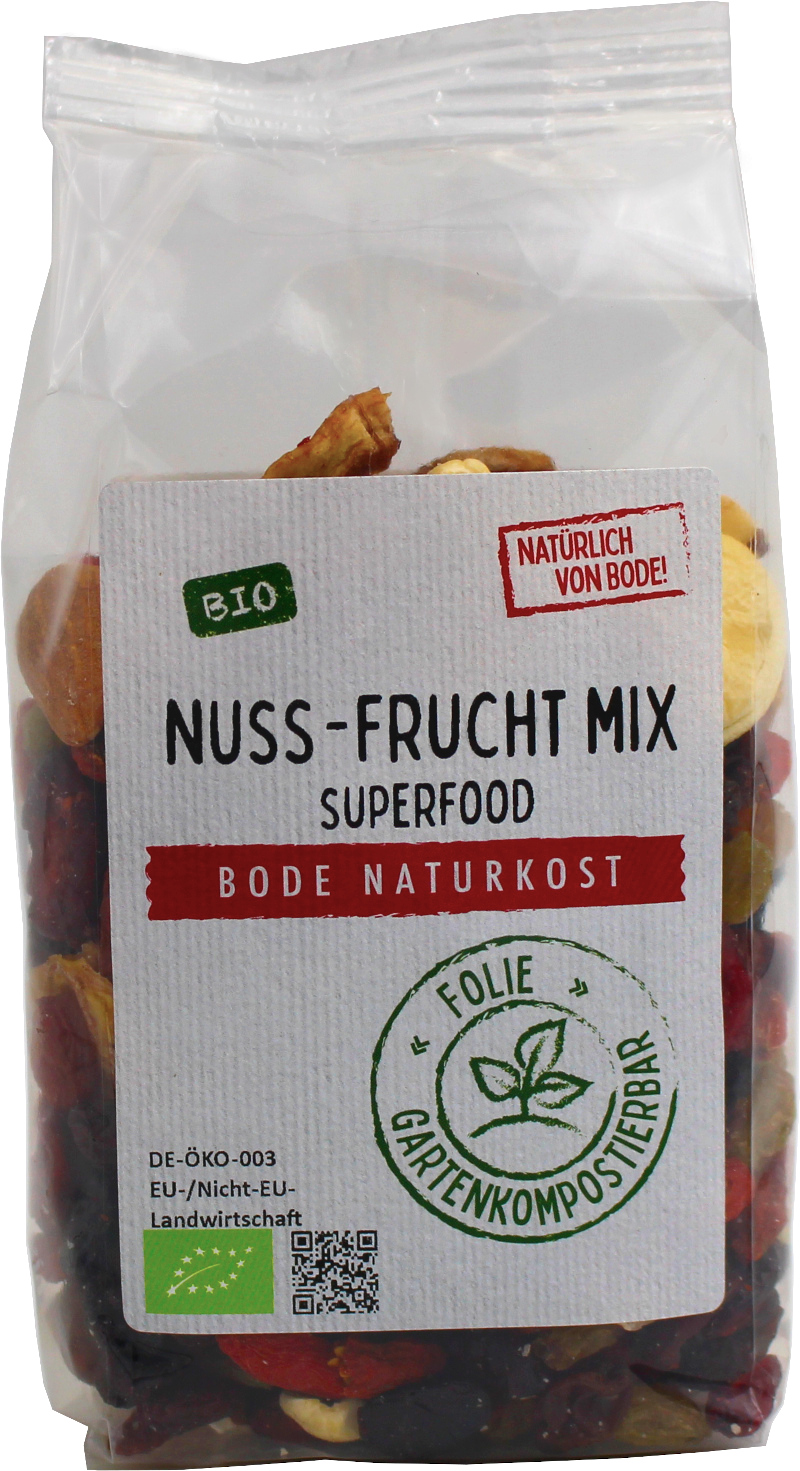Organic Nut-Fruit Mix Superfood, compostable bag 6x200g