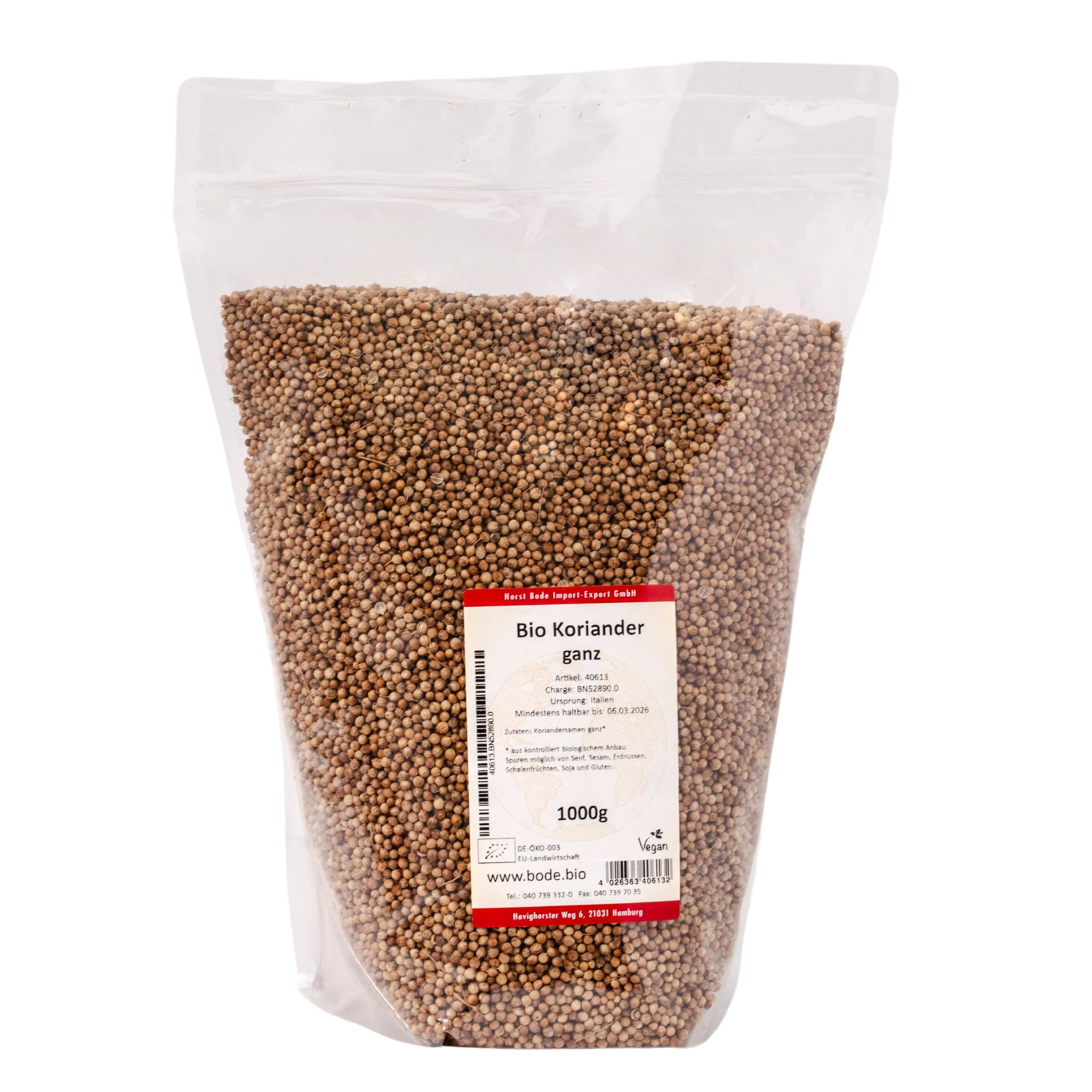 Koriander ganz bio 1kg