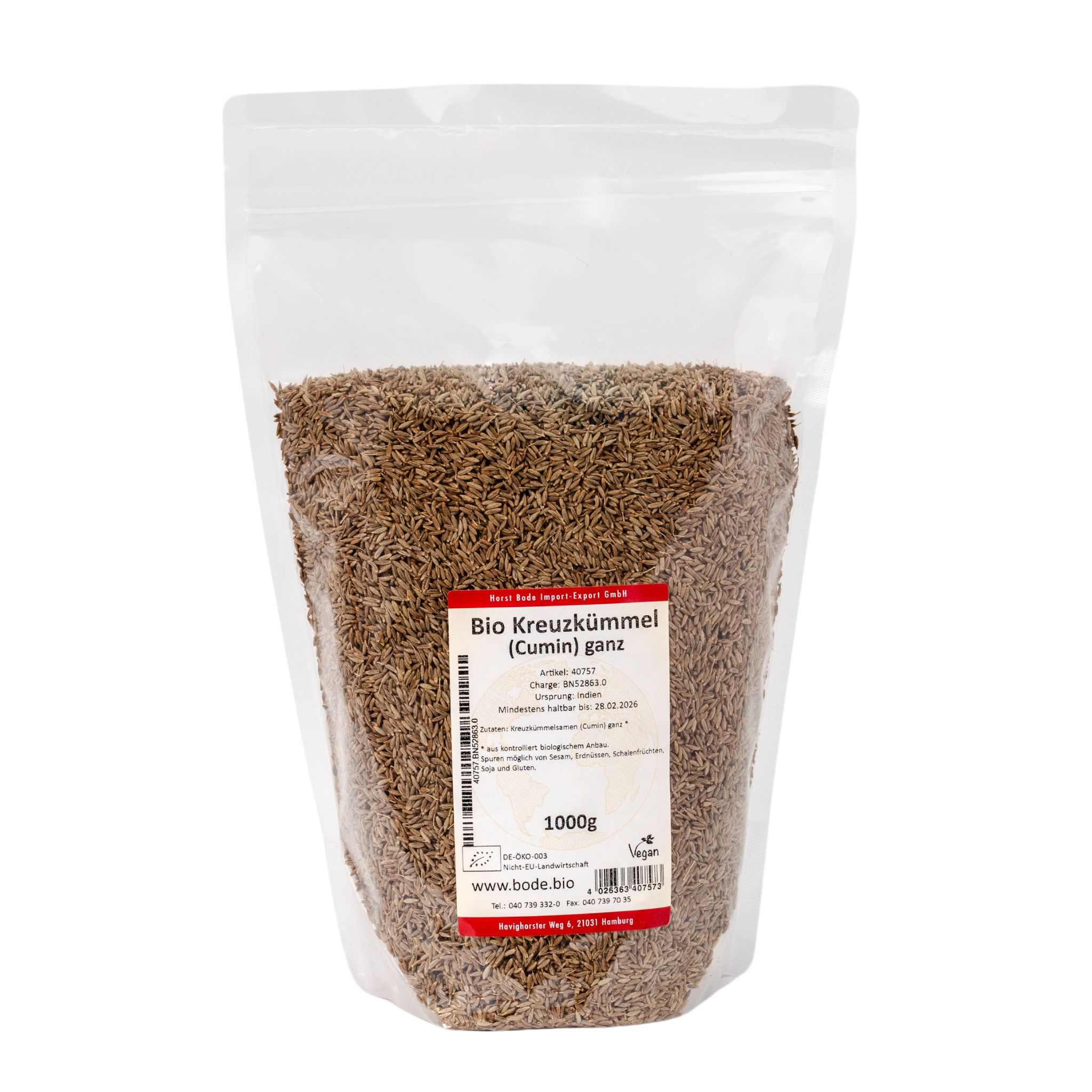 Kreuzkümmel (Cumin) ganz bio 1kg
