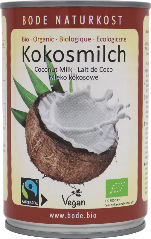 Kokosmilch bio Fairtrade 12x400ml